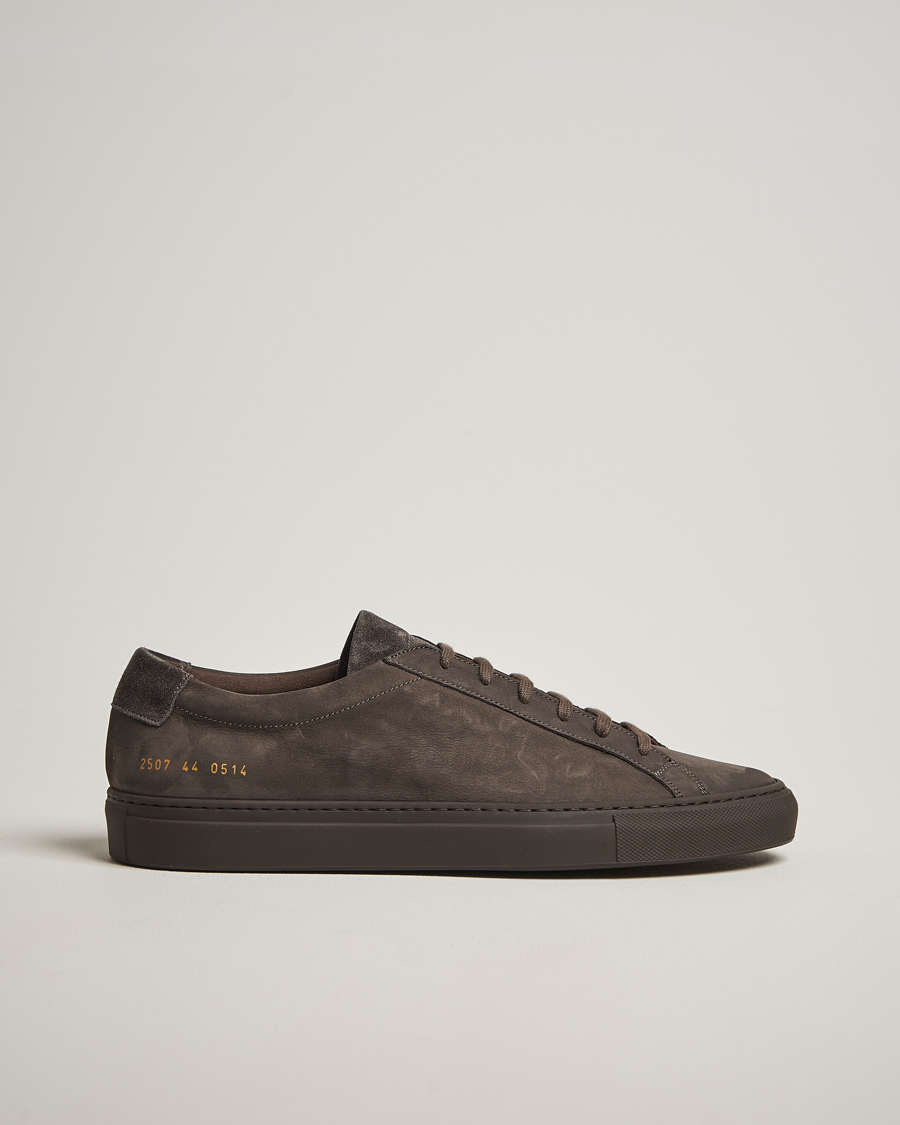 Heren | Sneakers | Common Projects | Original Achilles Nubuck Sneaker Charcoal