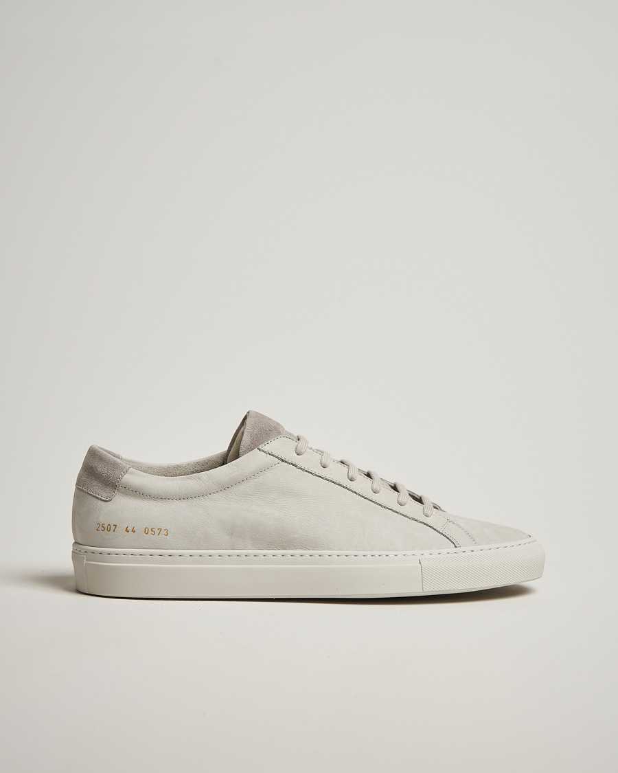 Heren | Sneakers | Common Projects | Original Achilles Nubuck Sneaker Light Grey