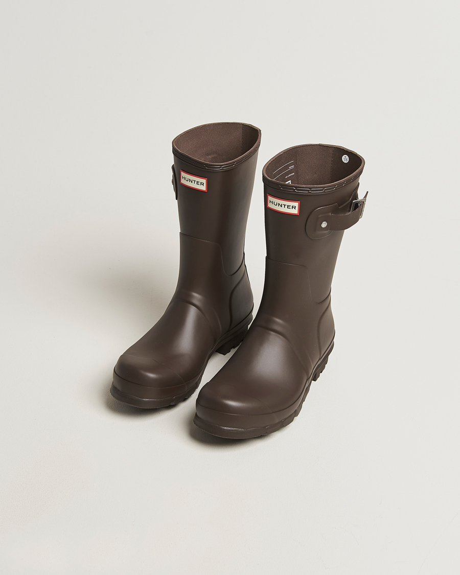 Heren | Overschoenen & Rubberlaarzen | Hunter Boots | Original Short Boot Dark Brown