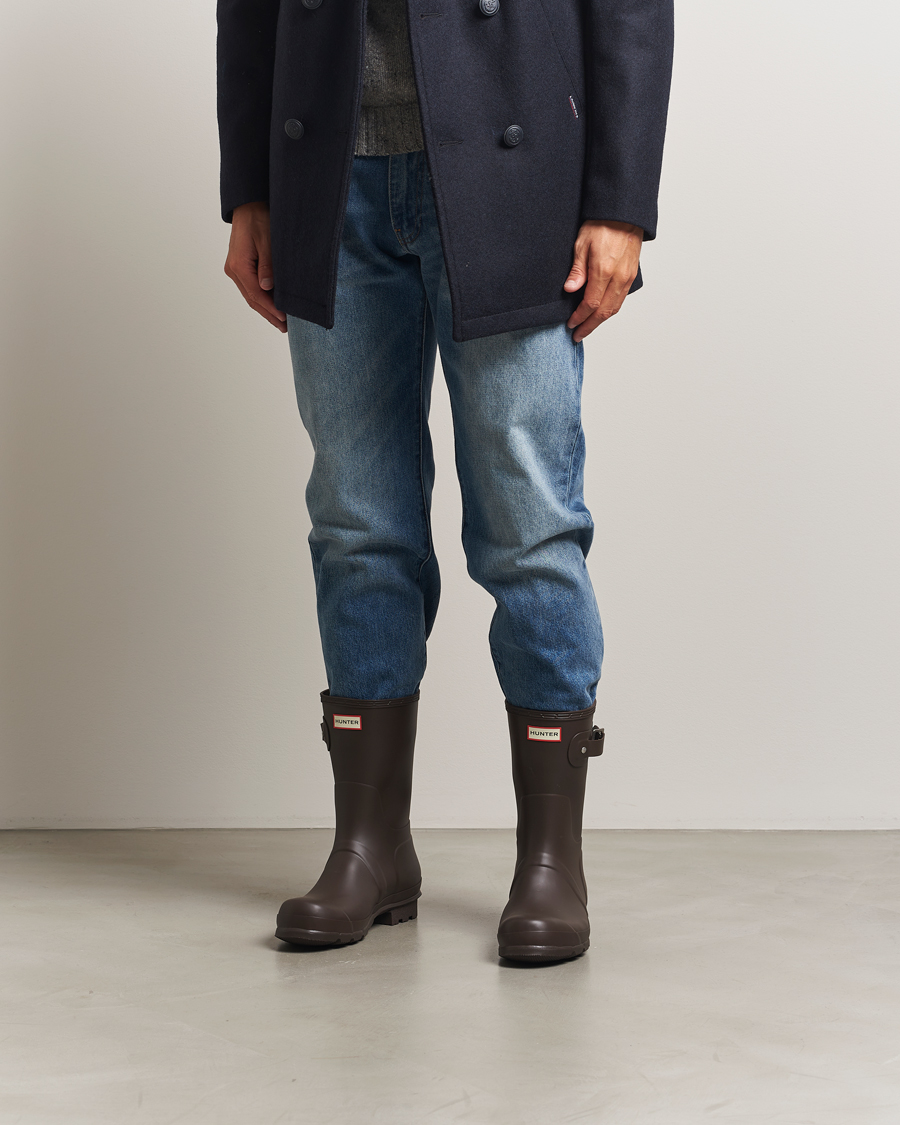 Heren | Overschoenen & Rubberlaarzen | Hunter Boots | Original Short Boot Dark Brown