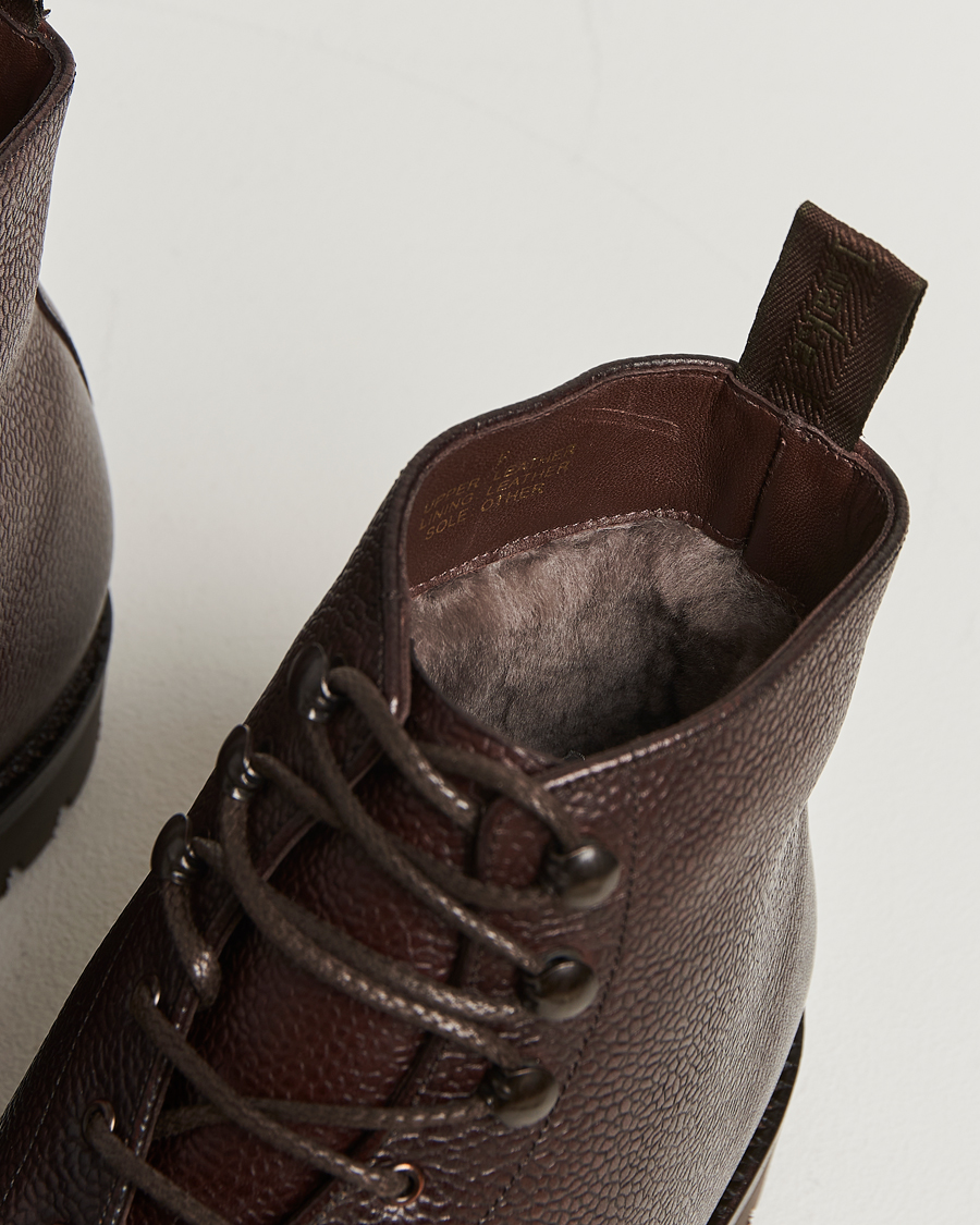 Heren | Laarzen | Loake 1880 | Sedbergh Sherling Boot Dark Brown