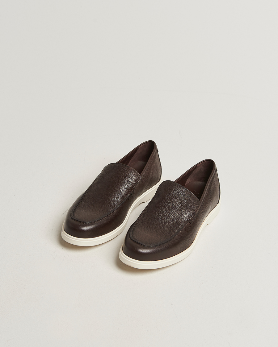 Heren | Instappers | Loake 1880 | Tuscany Grained Leather Loafers Dark Brown