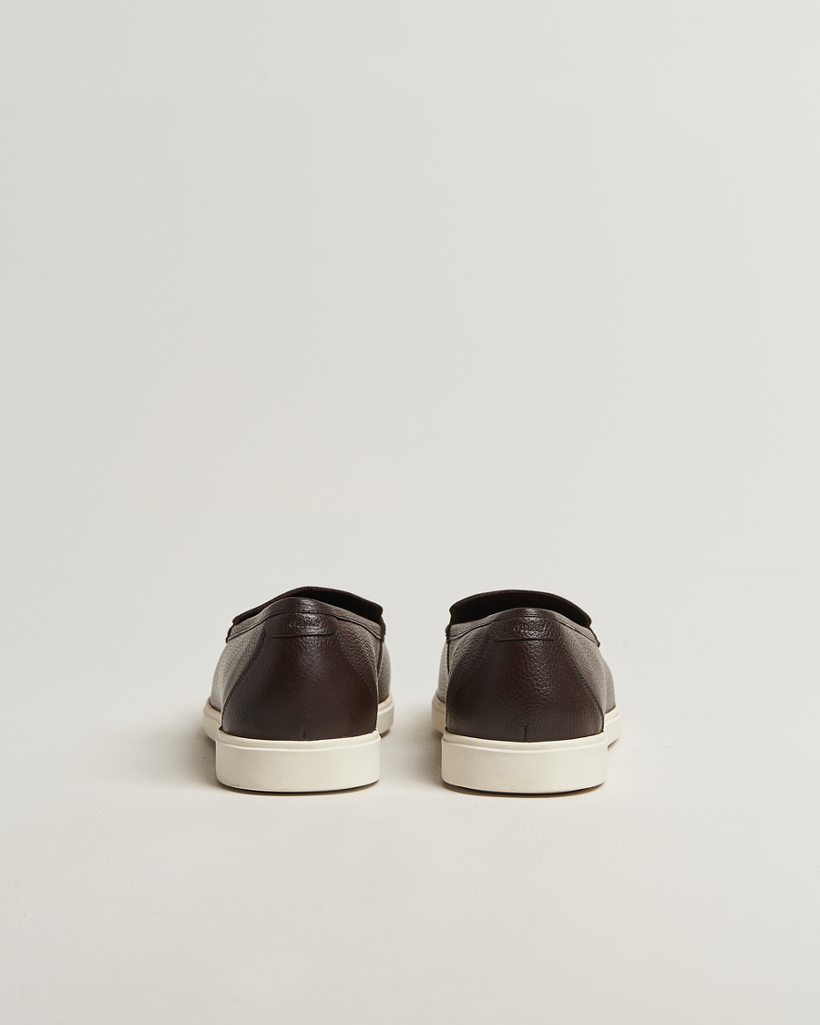 Heren | Instappers | Loake 1880 | Tuscany Grained Leather Loafers Dark Brown