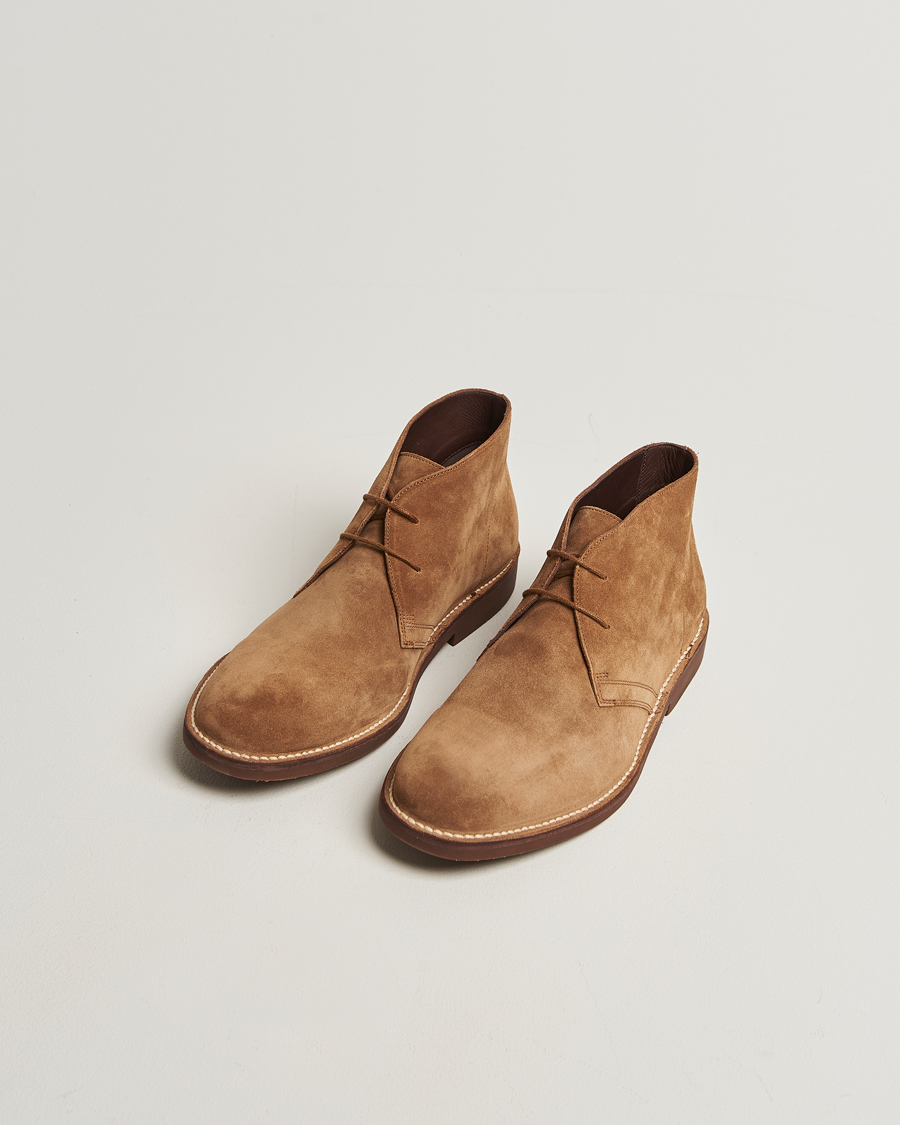 Heren | Laarzen | Loake Shoemakers | Sahara Suede Chukka Chestnut