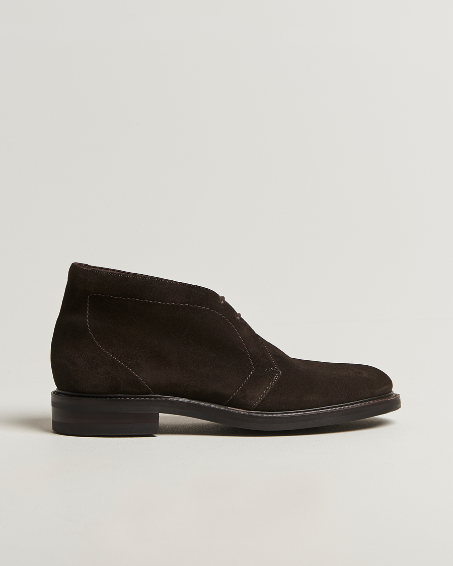 Heren | Laarzen | Loake 1880 | Berkeley Suede Boot Dark Brown