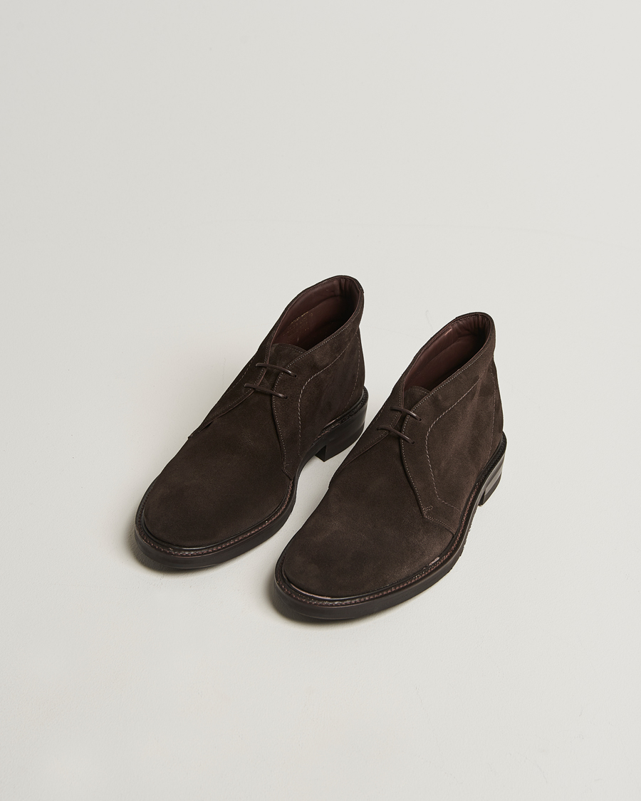 Heren | Laarzen | Loake 1880 | Berkeley Suede Boot Dark Brown