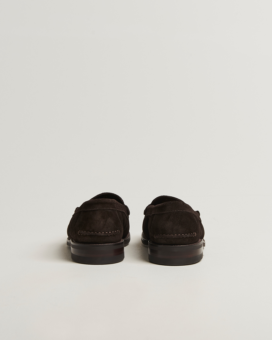 Heren | Instappers | Loake 1880 | Kingscliffe Suede Loafer Dark Brown