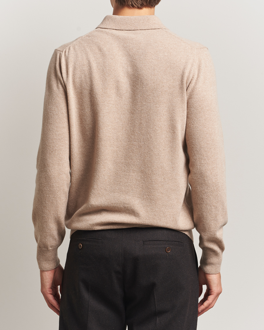 Heren | Truien | Morgano | Wool/Cashmere Polo Beige