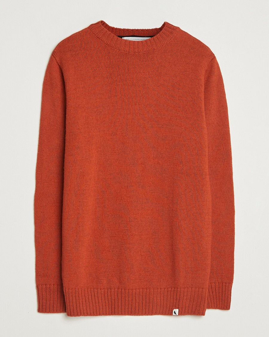 Heren | Truien | Peregrine | Maker's Stitch Merino Crew Orange