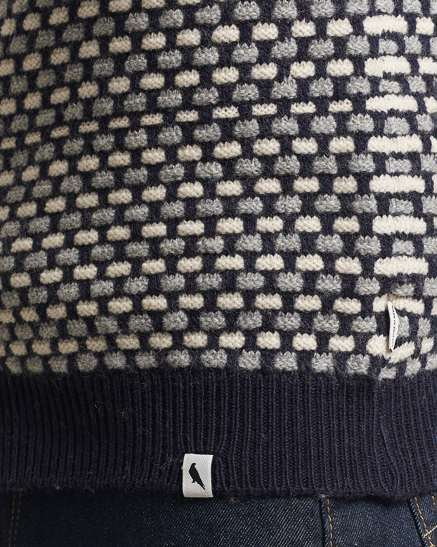 Heren | Truien | Peregrine | Network Merino Cardigan Navy