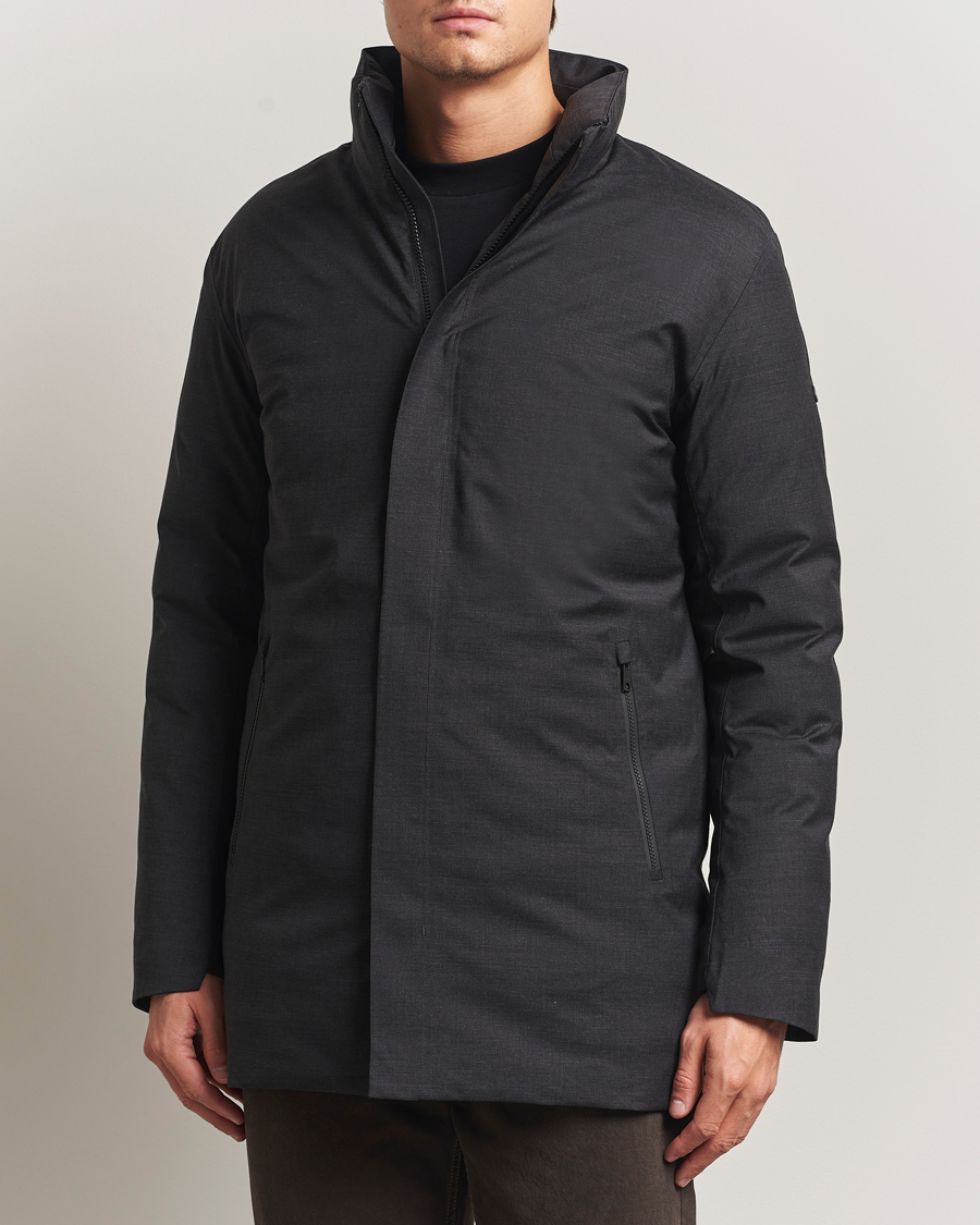 Heren | Jassen | Scandinavian Edition | Axis Loro Piana Padded Coat Dark Grey Melange