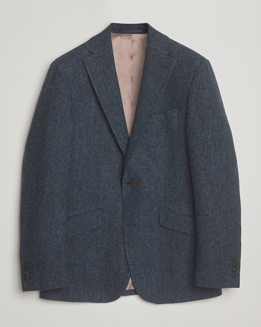 Heren | Blazers | Walker Slater | Edward Shetland Wool Donegal Blazer Navy