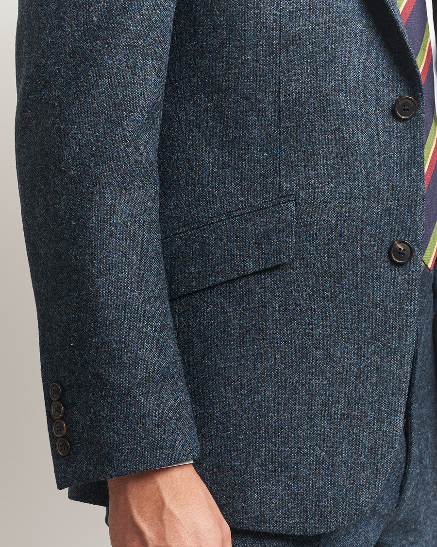 Heren | Blazers | Walker Slater | Edward Shetland Wool Donegal Blazer Navy