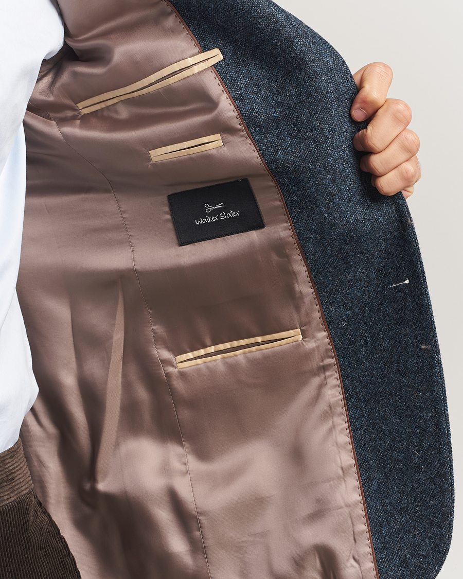 Heren | Blazers | Walker Slater | Edward Shetland Wool Donegal Blazer Navy