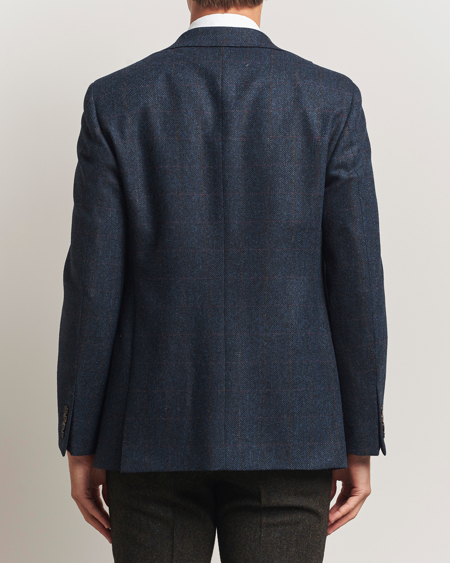 Heren | Blazers | Walker Slater | Edward Lambswool Windowpane Blazer Navy