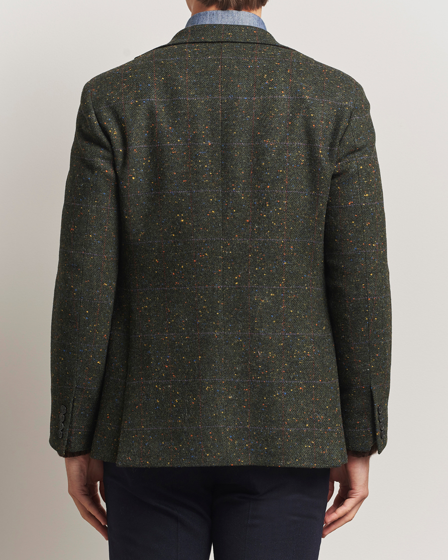 Heren | Blazers | Walker Slater | Edward Lambswool Donegal Windowpane Blazer Dark Green