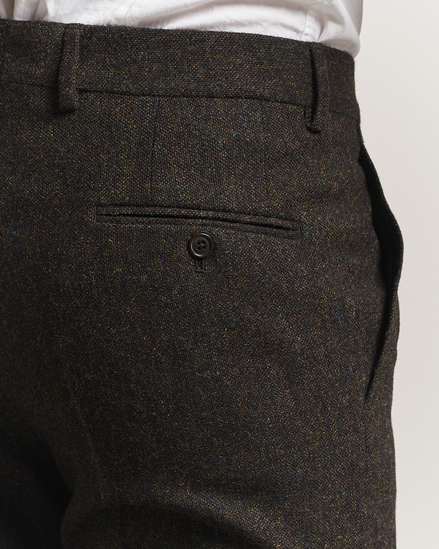 Heren | Broeken | Walker Slater | Edward Shetland Wool Donegal Trousers Dark Brown