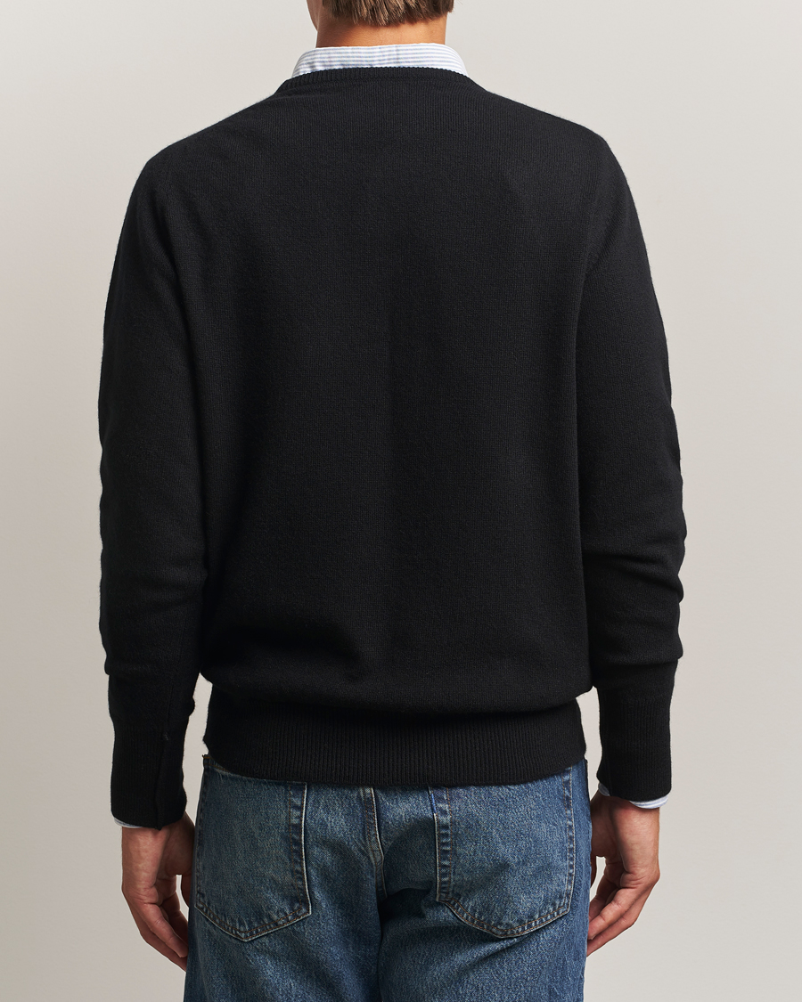 Heren | Truien | William Lockie | Melrose Cashmere Crew Neck Black