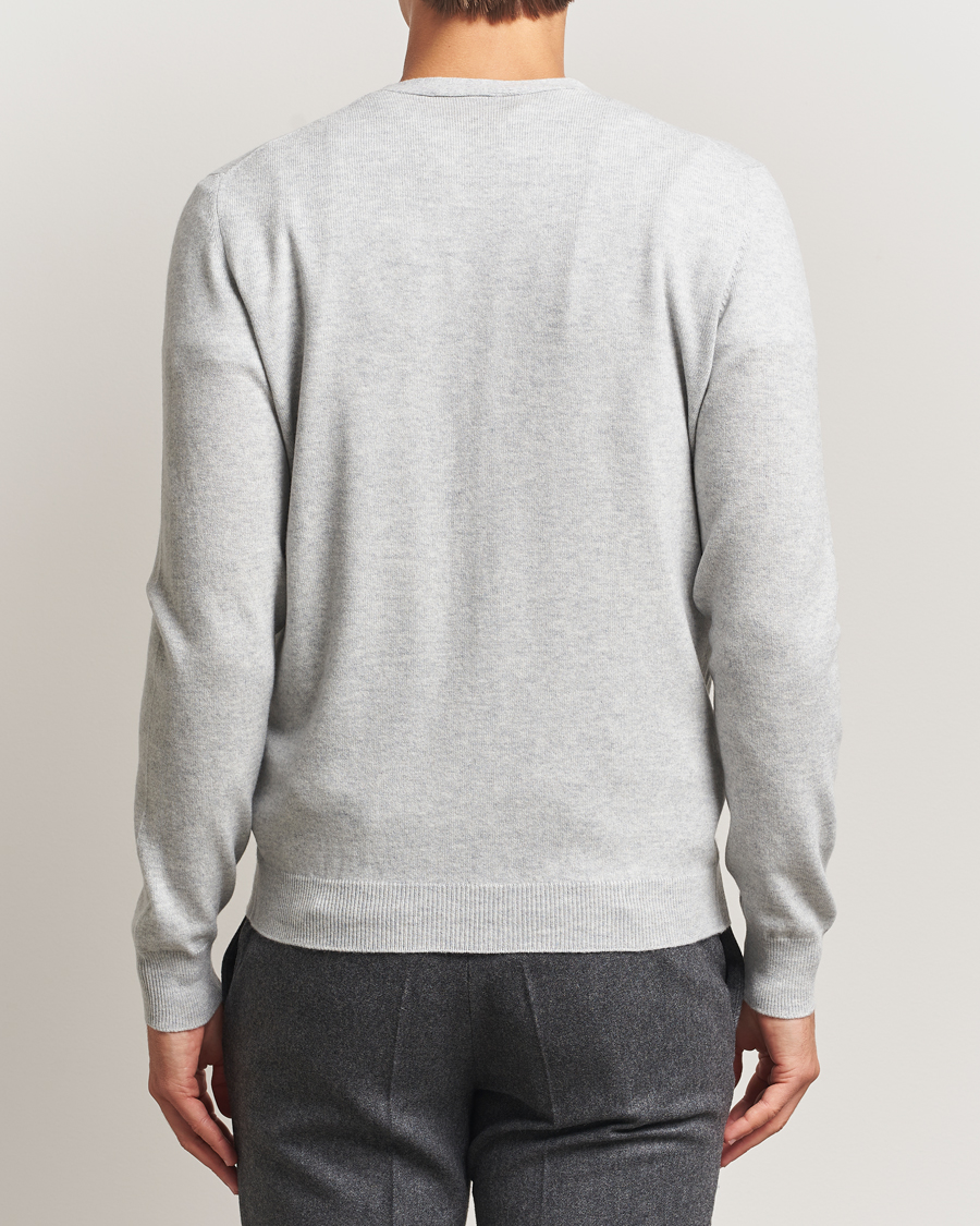 Heren | Truien | Gran Sasso | Wool/Cashmere Cardigan Light Grey Melange