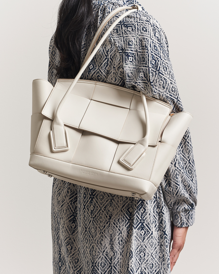 Heren | Pre-Owned & Vintage Bags | Bottega Veneta Pre-Owned | Intrecciato Acro Small White