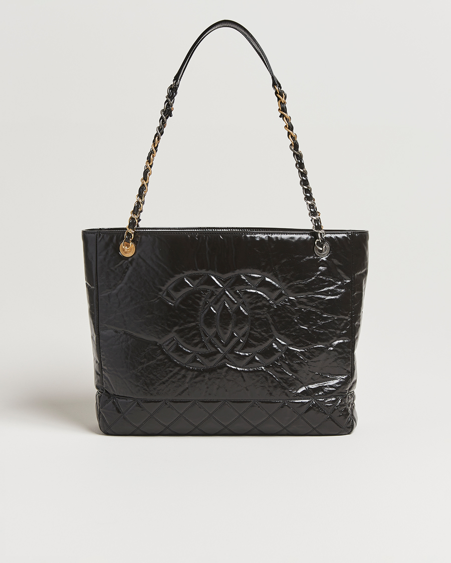 Heren | Pre-Owned & Vintage Bags | Chanel Pre-Owned | Chain Tote Bag Black