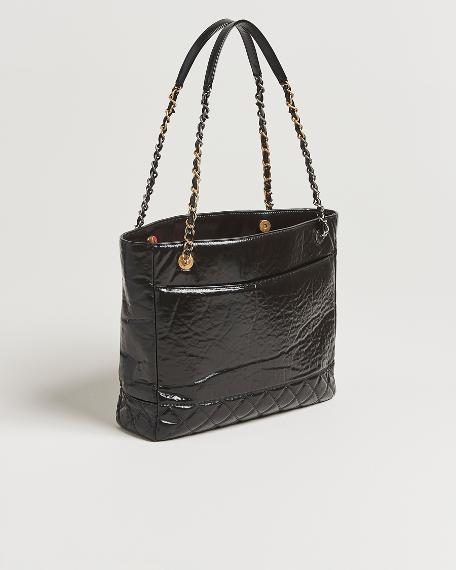 Heren | Pre-Owned & Vintage Bags | Chanel Pre-Owned | Chain Tote Bag Black