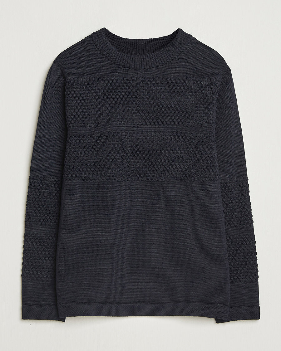 Heren | Truien | S.N.S. Herning | Fisherman Wool Crew Neck Navy