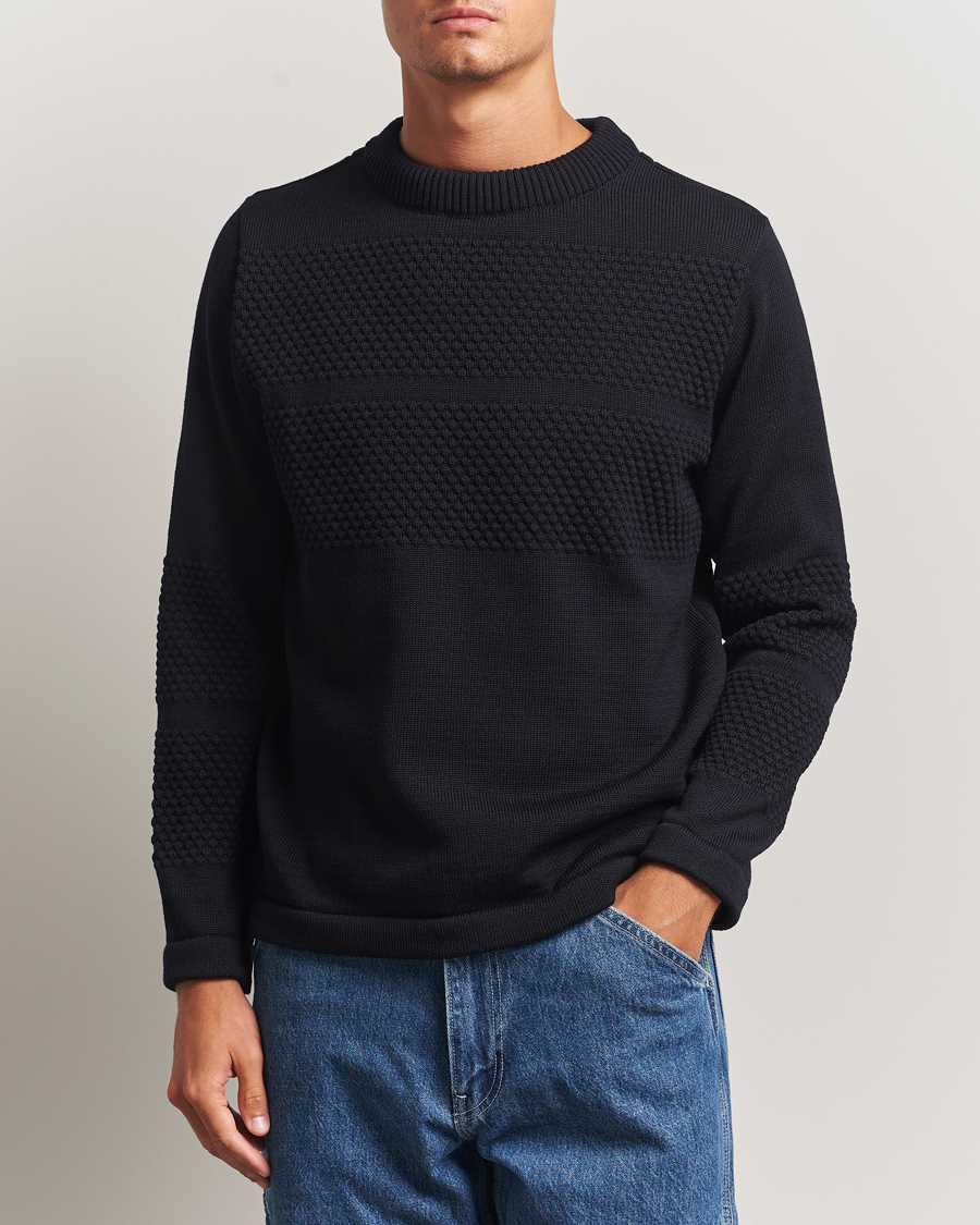 Heren | Truien | S.N.S. Herning | Fisherman Wool Crew Neck Navy