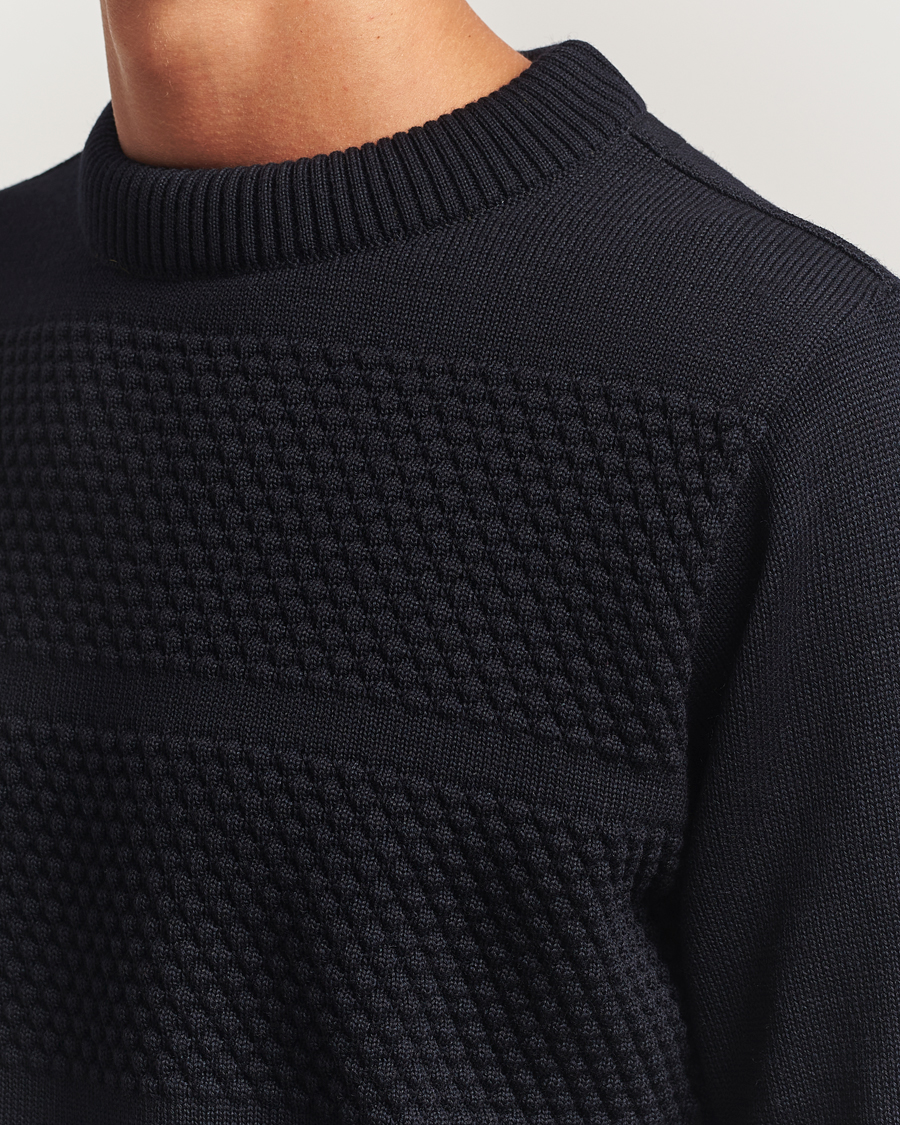 Heren | Truien | S.N.S. Herning | Fisherman Wool Crew Neck Navy