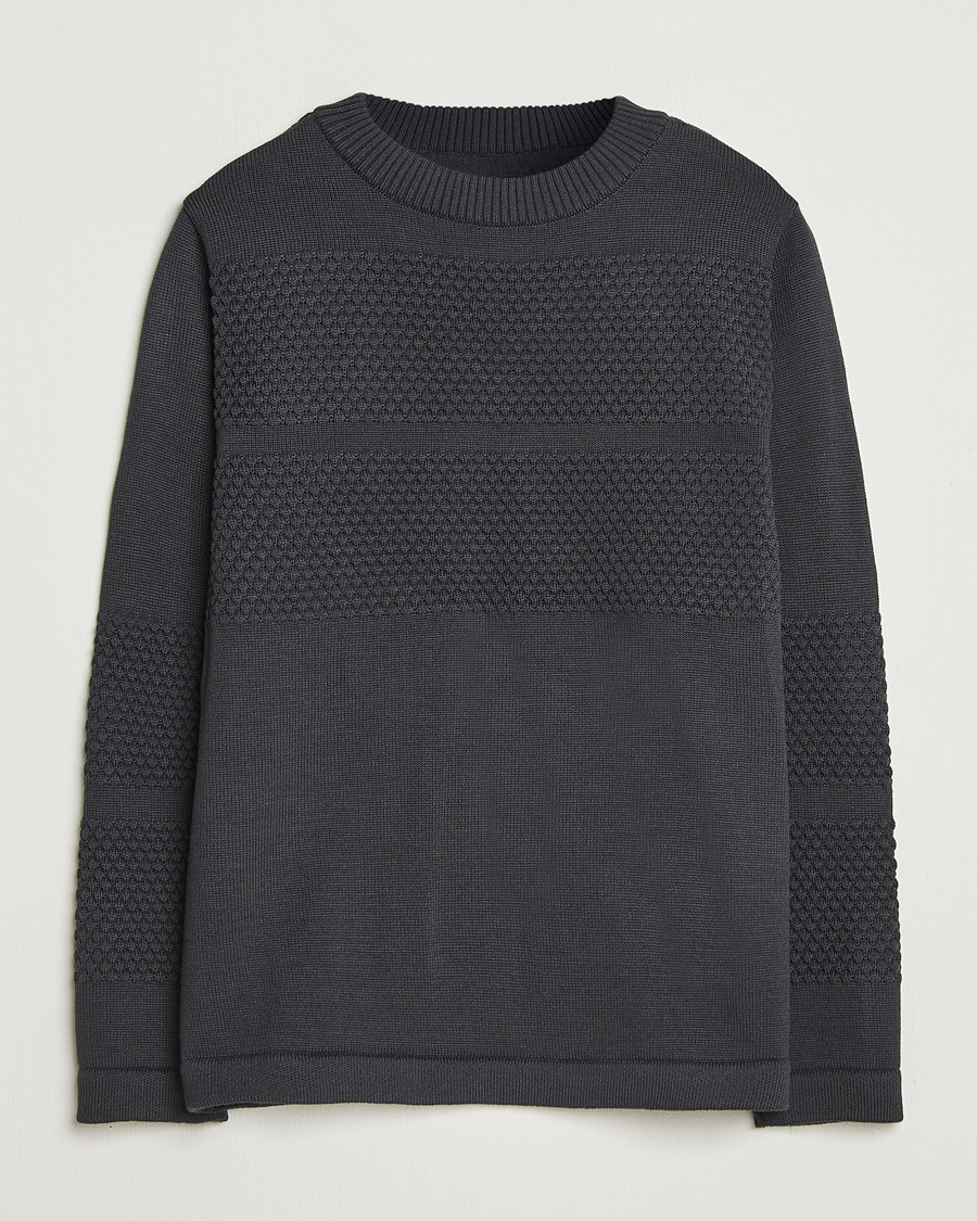 Heren | Truien | S.N.S. Herning | Fisherman Wool Crew Neck Molten Grey
