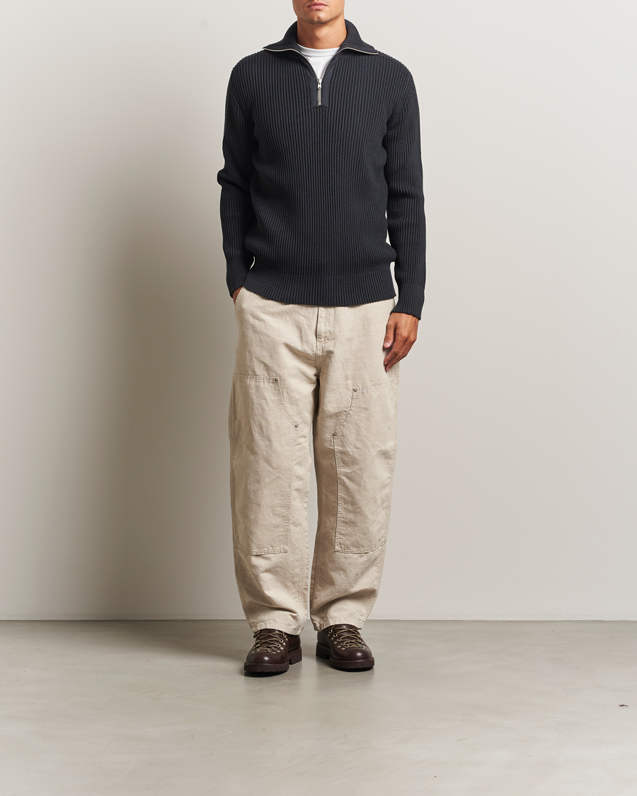 Heren | Truien | S.N.S. Herning | Fender Wool Half-Zip Molten Grey