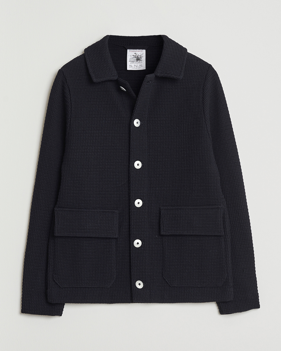 Heren | Truien | S.N.S. Herning | Wool Chore Jacket Navy