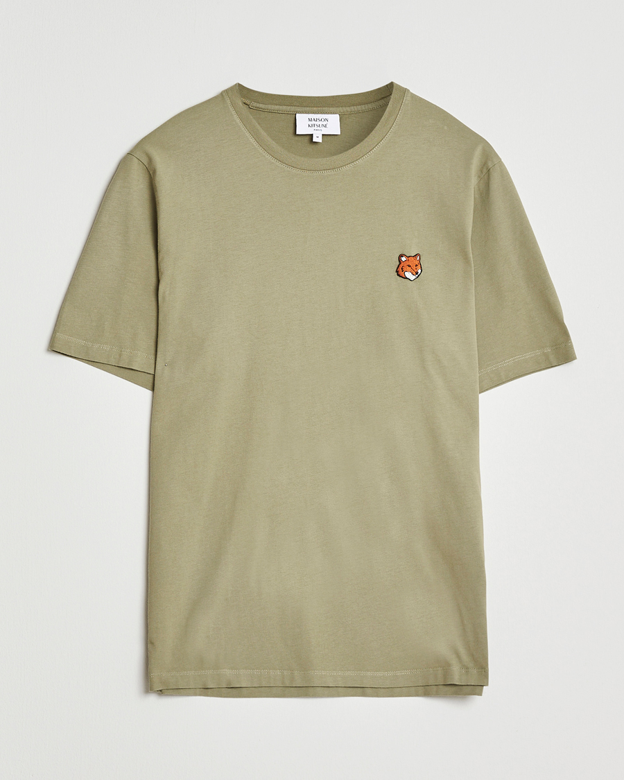 Heren | T-shirts | Maison Kitsuné | Fox Head T-Shirt Laurel Green