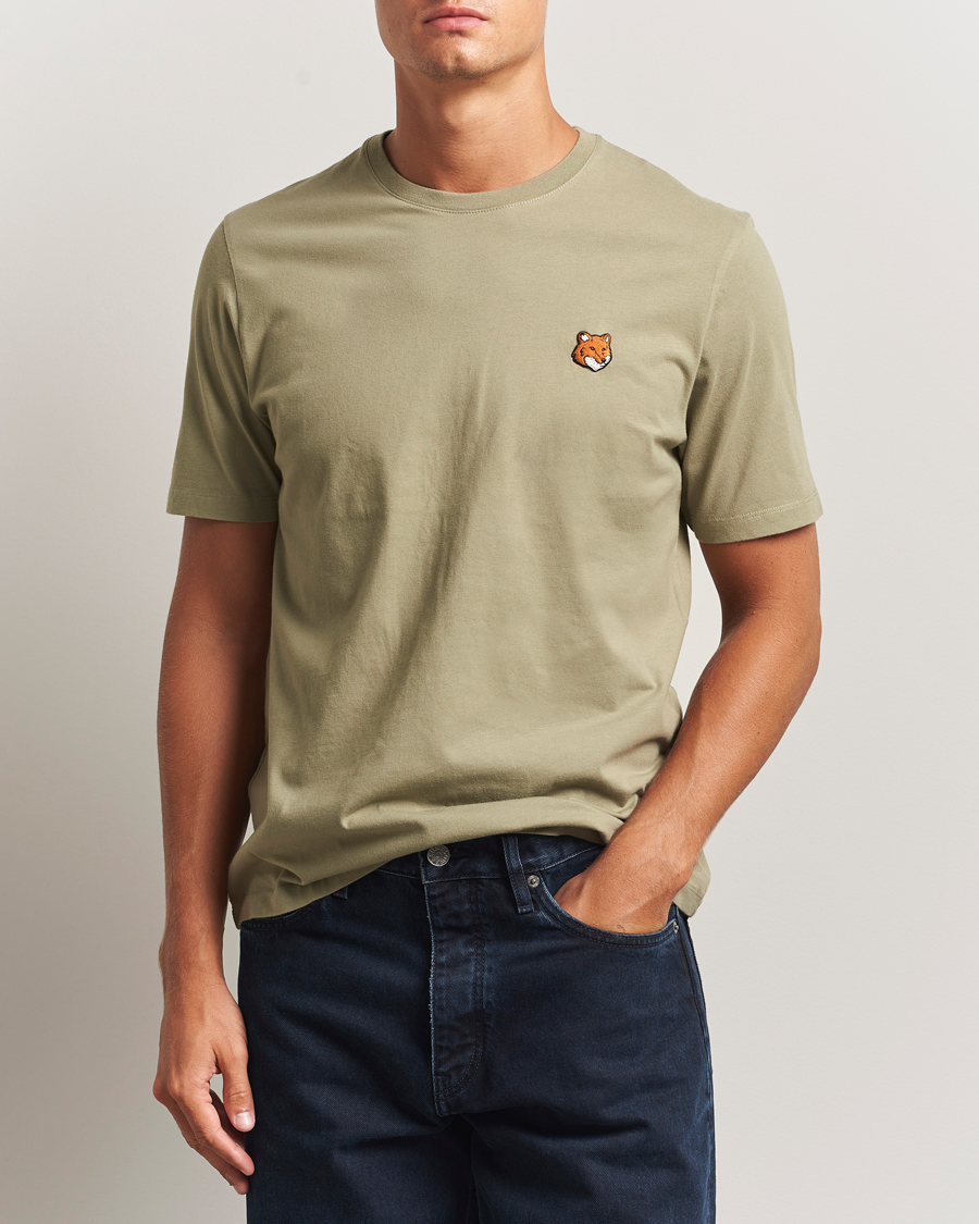 Heren | T-shirts | Maison Kitsuné | Fox Head T-Shirt Laurel Green