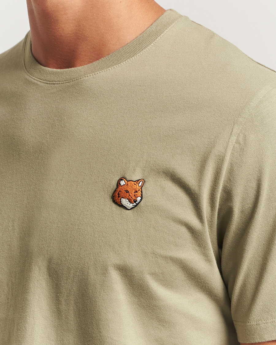 Heren | T-shirts | Maison Kitsuné | Fox Head T-Shirt Laurel Green