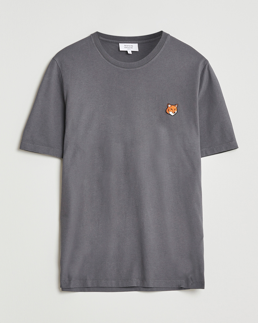 Heren | T-shirts | Maison Kitsuné | Fox Head T-Shirt Charcoal