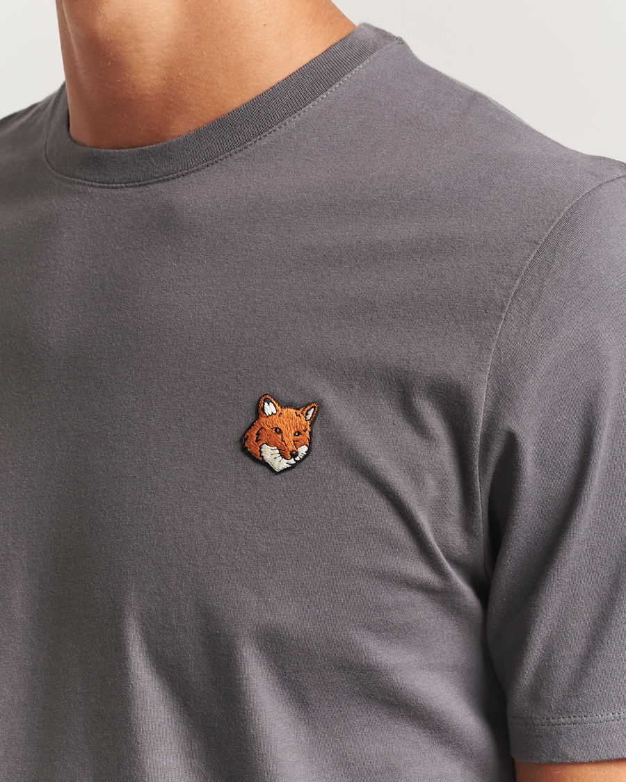 Heren | T-shirts | Maison Kitsuné | Fox Head T-Shirt Charcoal