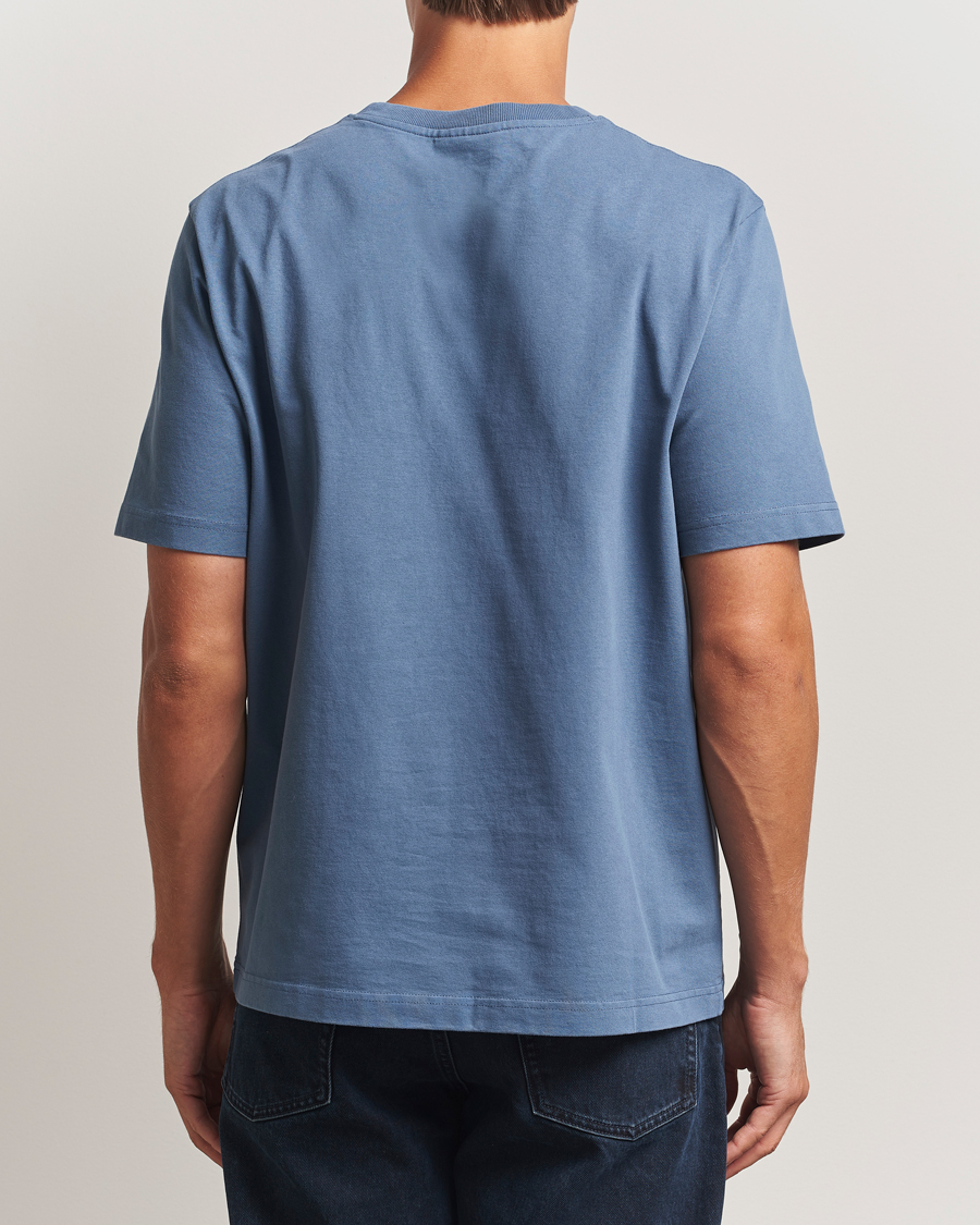 Heren | T-shirts | Maison Kitsuné | Grey Fox Head T-Shirt Seine Blue