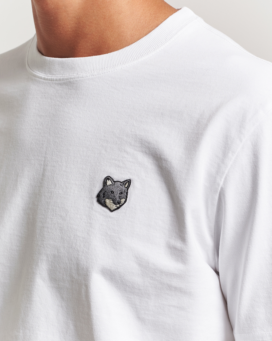 Heren | T-shirts | Maison Kitsuné | Grey Fox Head T-Shirt White