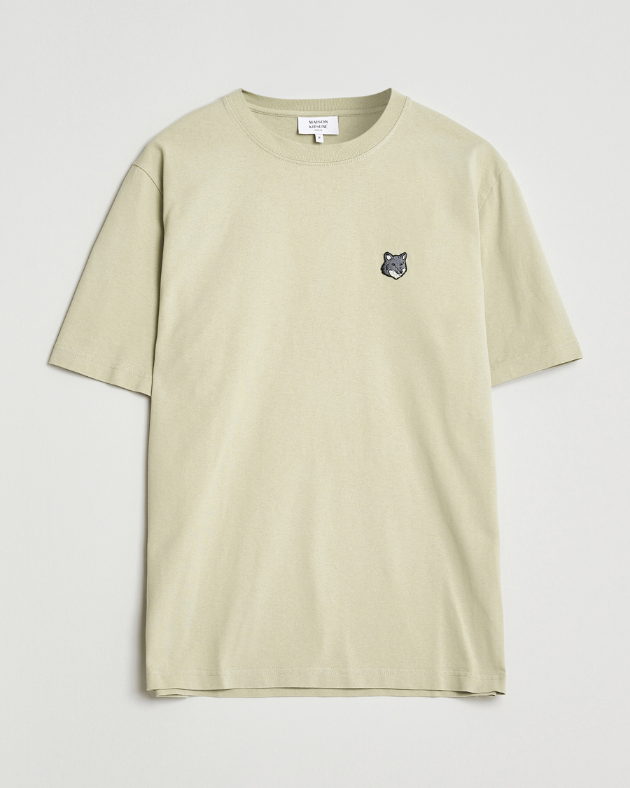 Heren | T-shirts | Maison Kitsuné | Grey Fox Head T-Shirt Stone Beige