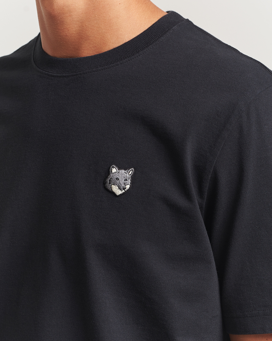 Heren | T-shirts | Maison Kitsuné | Grey Fox Head T-Shirt Black