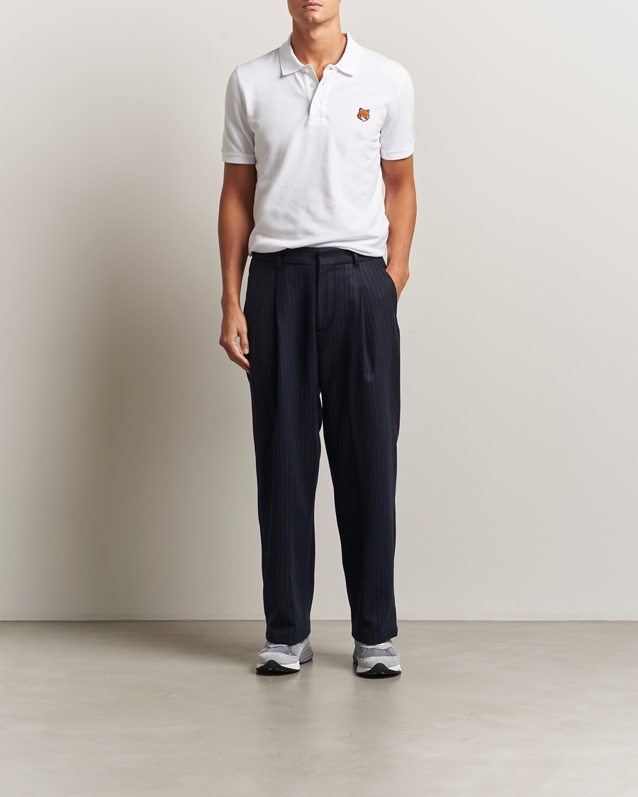 Heren | Polo's | Maison Kitsuné | Fox Head Polo White