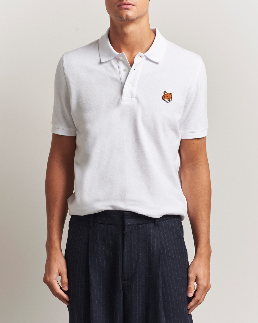 Heren | Polo's | Maison Kitsuné | Fox Head Polo White