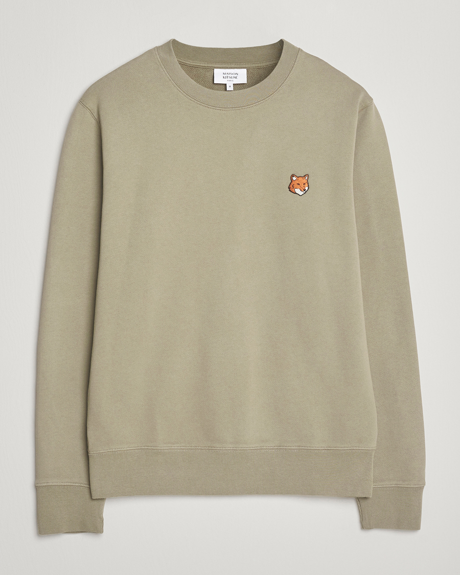 Heren | Truien | Maison Kitsuné | Fox Head Sweatshirt Laurel Green