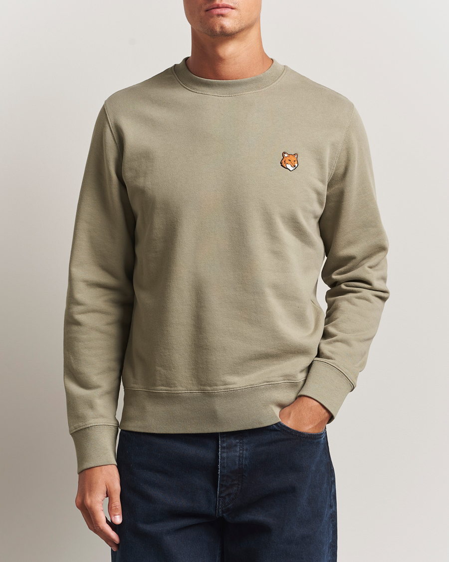 Heren | Truien | Maison Kitsuné | Fox Head Sweatshirt Laurel Green