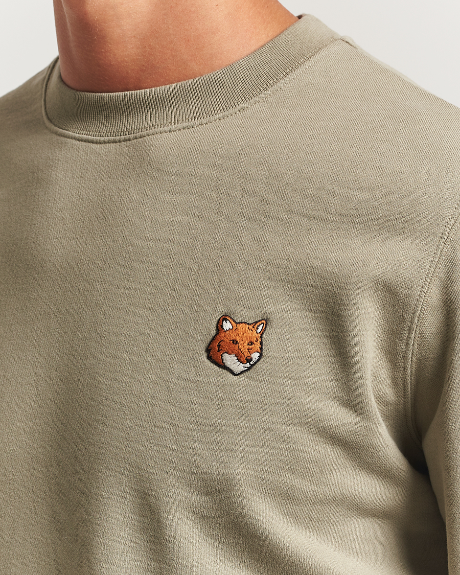 Heren | Truien | Maison Kitsuné | Fox Head Sweatshirt Laurel Green