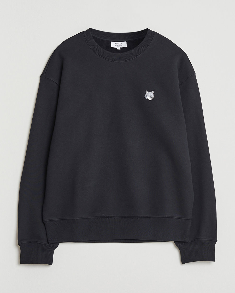 Heren | Truien | Maison Kitsuné | Grey Fox Head Sweatshirt Black