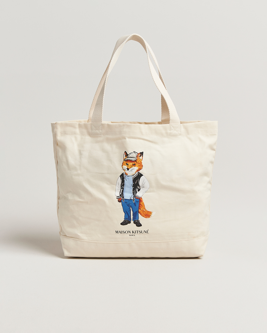 Heren | Tassen | Maison Kitsuné | Dressed Fox Tote Bag Ecru