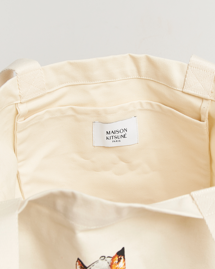 Heren | Tassen | Maison Kitsuné | Dressed Fox Tote Bag Ecru