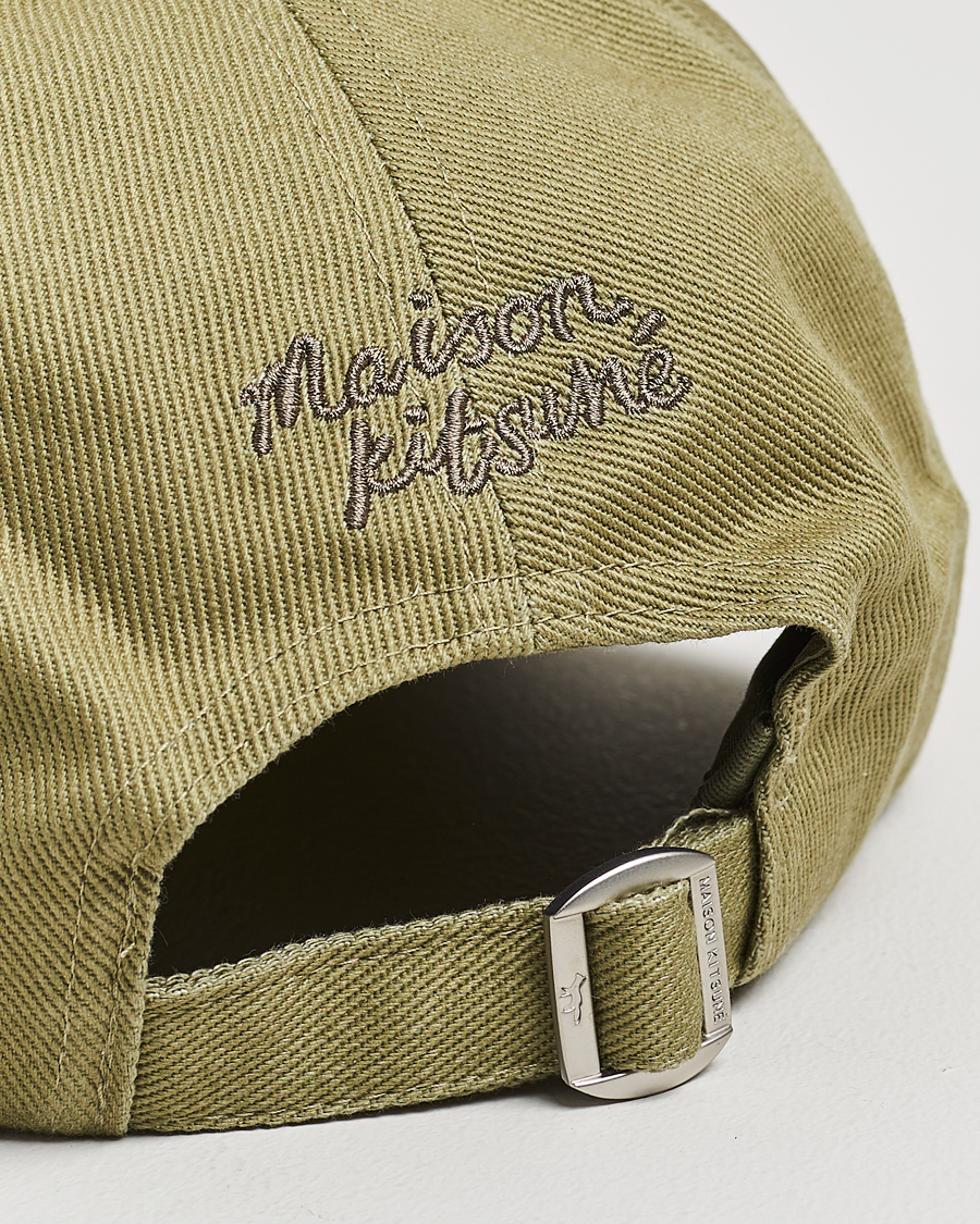 Heren | Hoeden en petten | Maison Kitsuné | Tonal Fox Head Cap Laurel Green